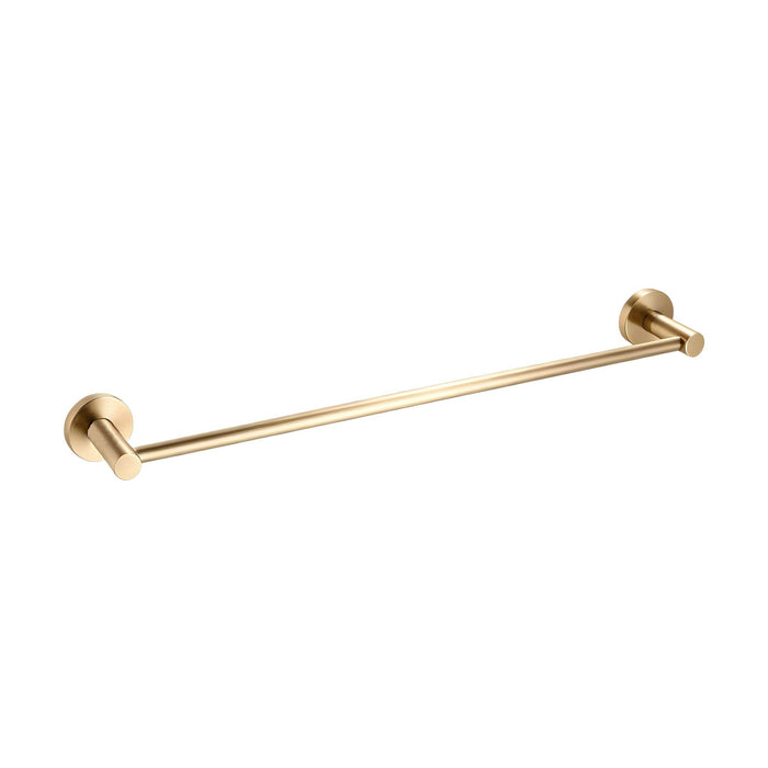 Classic Brushed Gold 600mm Single Towel Rail