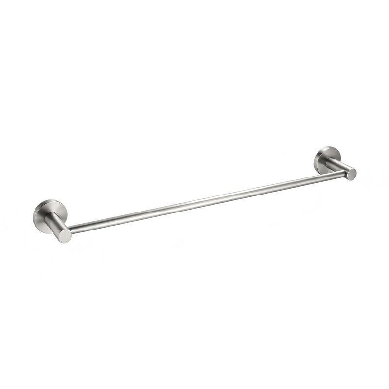 Classic Brushed Nickel 600mm Single Towel Rail