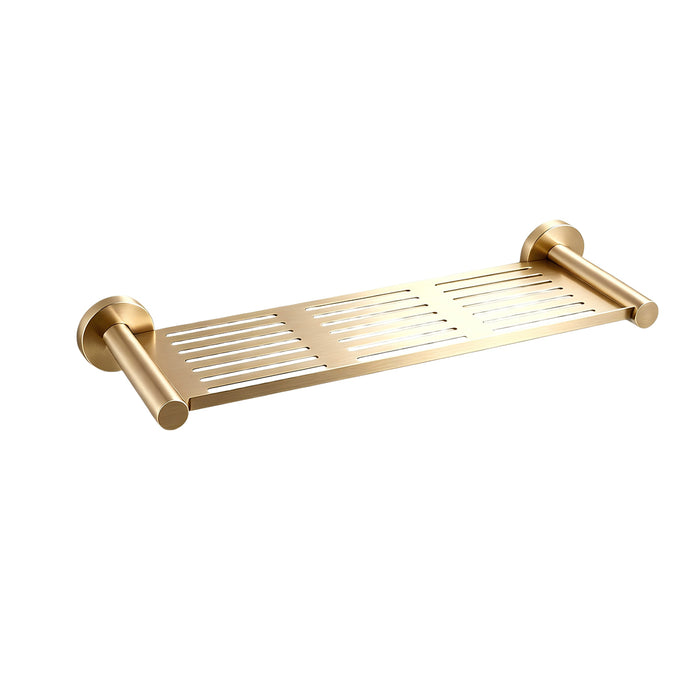 Classic Brushed Gold Shower Shelf