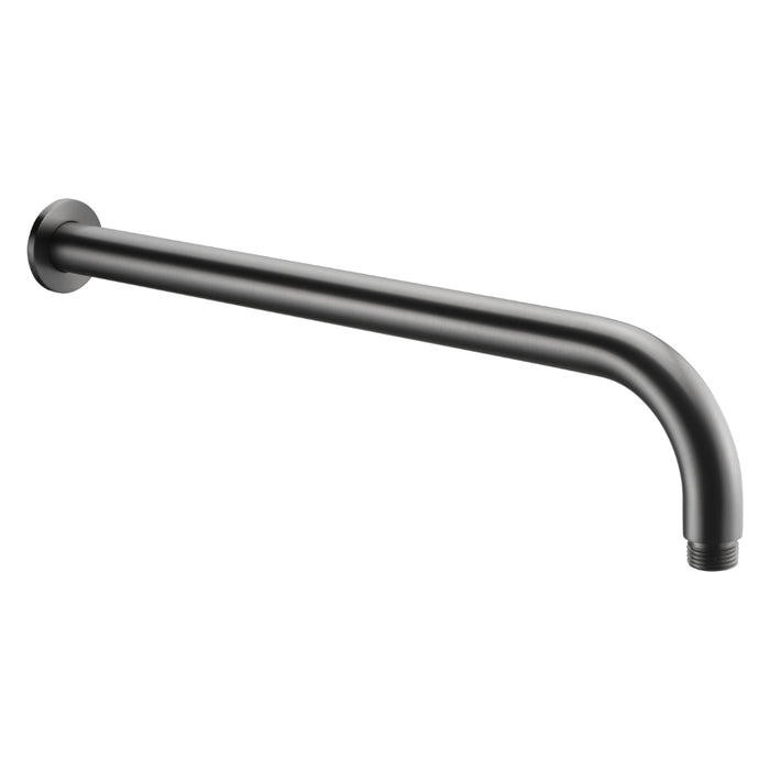 Classic Gun Metal Curved Shower Arm - Acqua Bathrooms