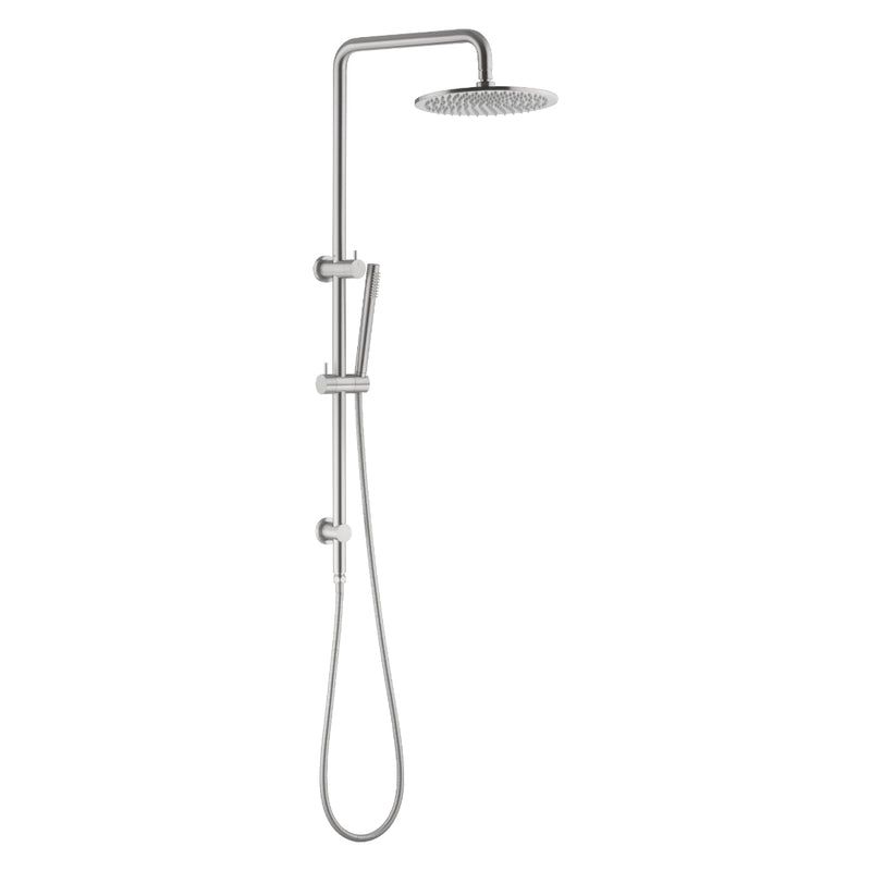 Classic Brushed Nickel Multifunction Shower Rail Set - Acqua Bathrooms