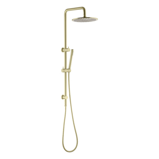 Classic Brushed Gold Multifunction Shower Rail Set - Acqua Bathrooms