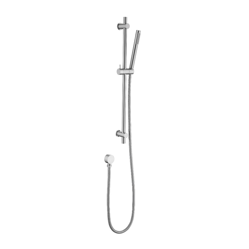 Classic Brushed Nickel Slim Shower Rail Set
