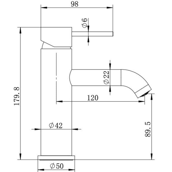 Classic Brushed Gold Basin Mixer - Acqua Bathrooms