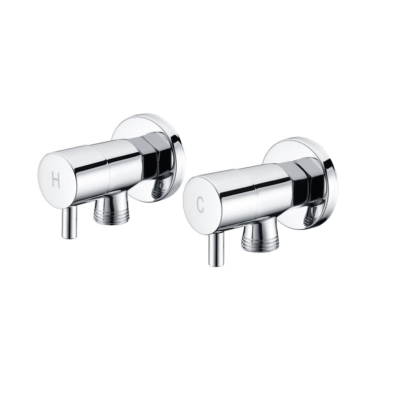 Classic Chrome Pin Washing Machine Tap Set 1/4 Turn