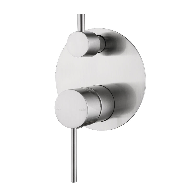 Classic Brushed Nickel Wall Mixer Diverter