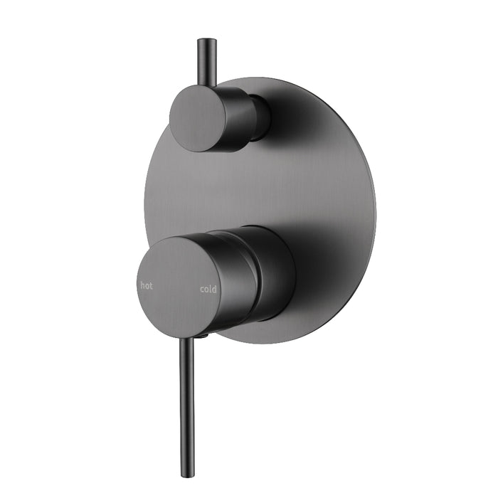 Classic Gun Metal Wall Mixer Diverter