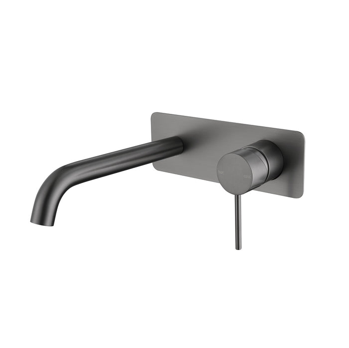 Classic Gun Metal Wall Basin Mixer Combination