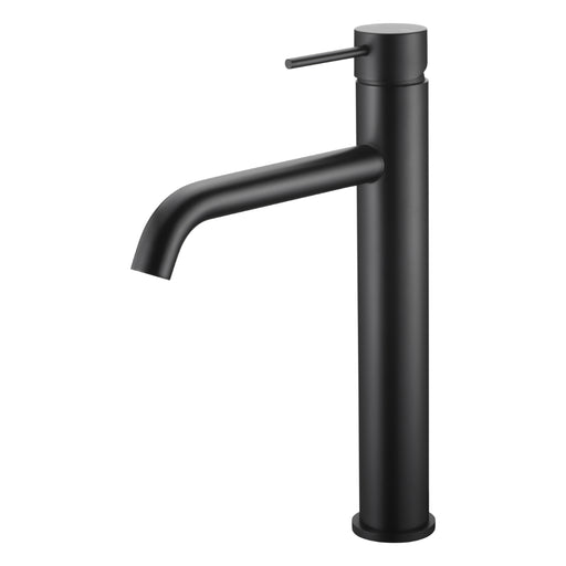 Classic Matte Black Tall Basin Mixer - Acqua Bathrooms