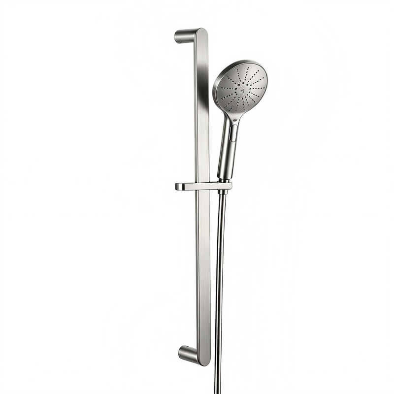Classic Brushed Nickel Shower Rail