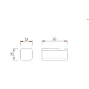 Exclusive Chrome Robe Hook - Acqua Bathrooms
