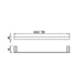 Exclusive Chrome 750mm Single Towel Rail - Acqua Bathrooms