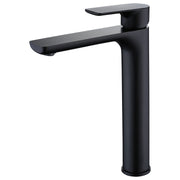 Glamour Matte Black Tall Basin Mixer - Acqua Bathrooms