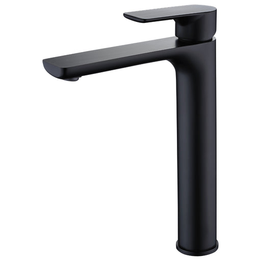 Glamour Matte Black Tall Basin Mixer - Acqua Bathrooms