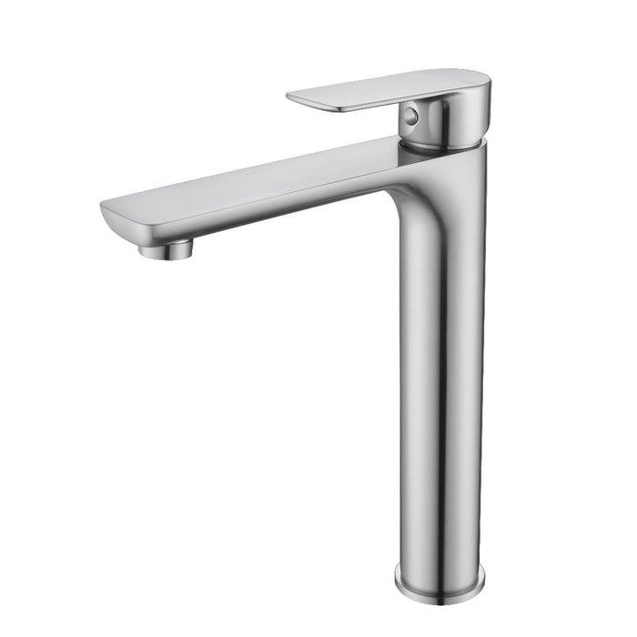 Glamour Brushed Nickel Tall Basin Mixer
