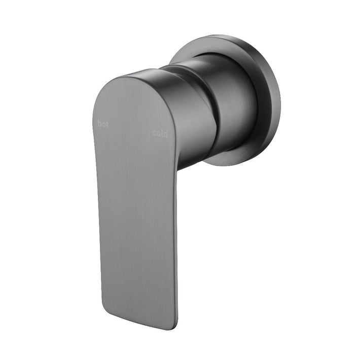 Glamour Gun Metal Wall Mixer Round Back Plate