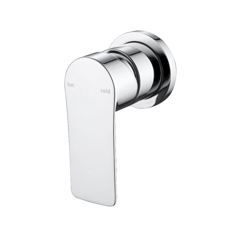 Glamour Chrome Wall Mixer Round Back Plate