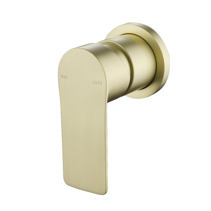 Glamour Brushed Gold Wall Mixer Round Back Plate