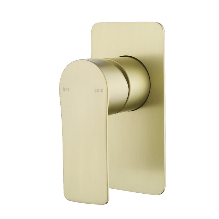 Glamour Brushed Gold Wall Mixer