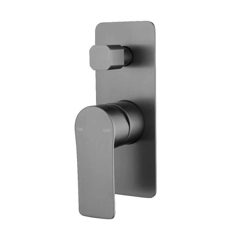 Glamour Gun Metal Wall Diverter Mixer
