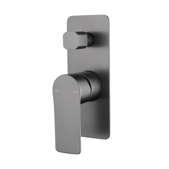 Glamour Gun Metal Wall Diverter Mixer