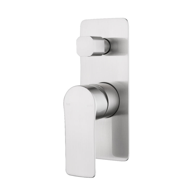Glamour Brushed Nickel Wall Diverter Mixer