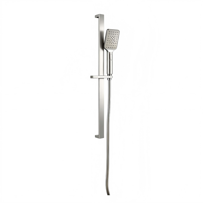 Glamour Brushed Nickel Shower Rail