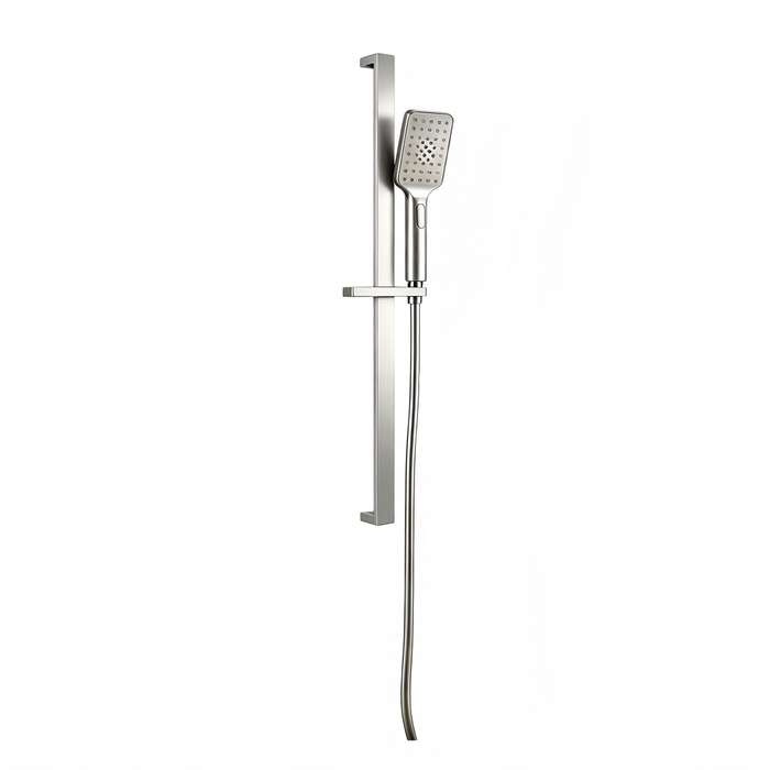 Glamour Brushed Nickel Shower Rail
