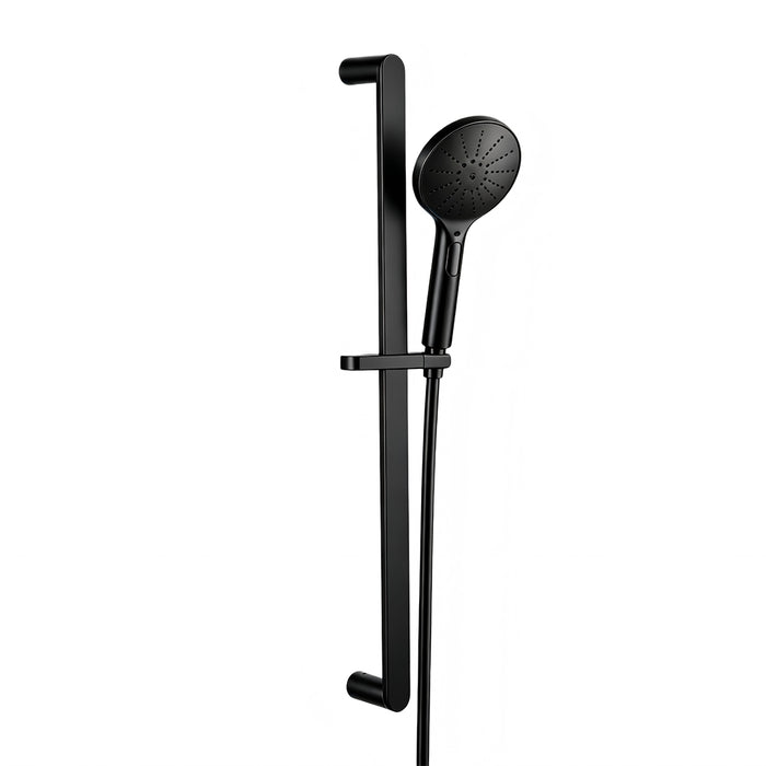 Classic Matte Black Shower Rail