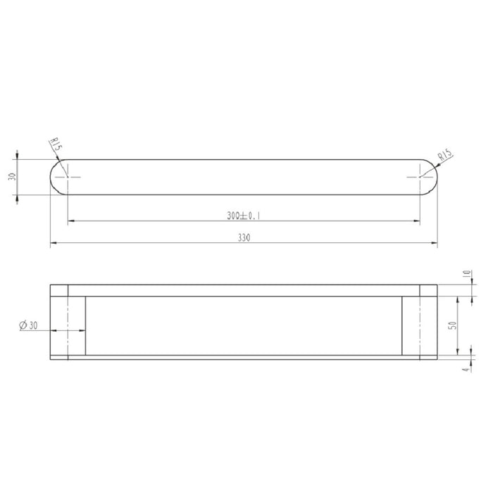 Mosman Chrome Guest Towel Holder - Acqua Bathrooms