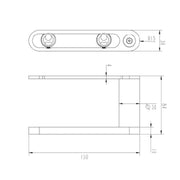 Mosman Chrome Toilet Paper Holder - Acqua Bathrooms
