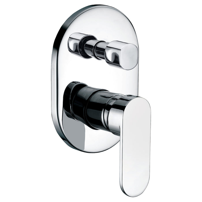 Mosman Chrome Wall Diverter Mixer - Acqua Bathrooms