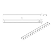 Mosman Chrome 780mm Single Towel Rail - Acqua Bathrooms