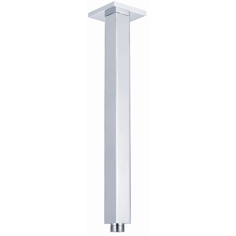 Luxury Chrome 450mm Square Ceiling Arm - Acqua Bathrooms