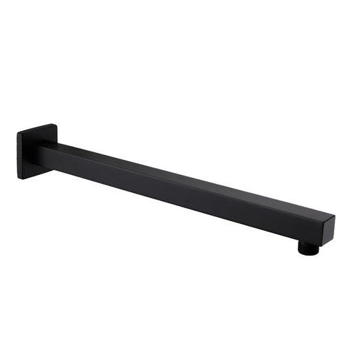 Luxury Matte Black 400mm Shower Arm - Acqua Bathrooms