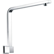 Luxury Chrome High Rise 350mm Shower Arm - Acqua Bathrooms