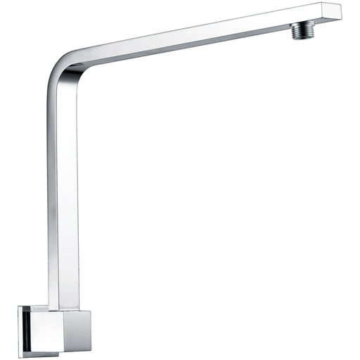 Luxury Chrome High Rise 350mm Shower Arm - Acqua Bathrooms