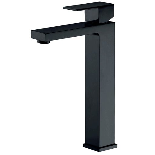 Luxury Matte Black Tall Basin Mixer - Acqua Bathrooms