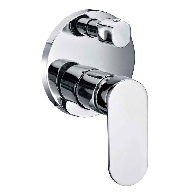 Malo Chrome Wall Diverter Mixer - Acqua Bathrooms