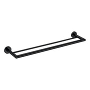 Parker Matte Black 750mm Double Towel Holder - Acqua Bathrooms