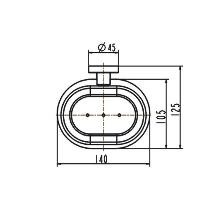 Parker Chrome Soap Holder - Acqua Bathrooms