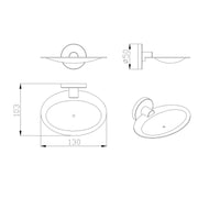 Parker Matte Black Soap Holder - Acqua Bathrooms