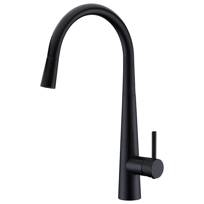 Parker Matte Black Pull Out Kitchen Mixer - Acqua Bathrooms
