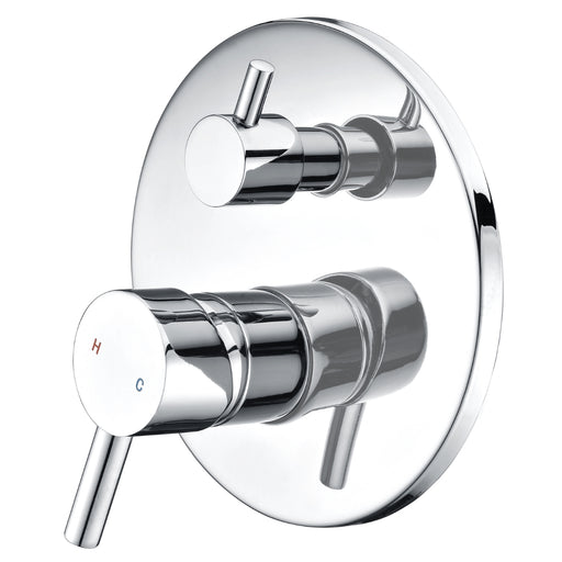 Parker Chrome Wall Diverter Mixer - Acqua Bathrooms