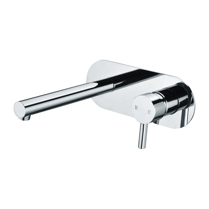 Parker Chrome Wall Basin Mixer & Bath Spout - Acqua Bathrooms