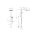 Payten Matte Black Push Multifunction Shower Rail Set - Acqua Bathrooms