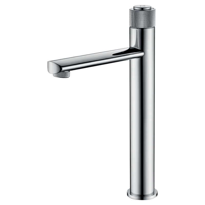 Payten Chrome Push Tall Basin Mixer - Acqua Bathrooms