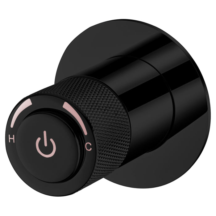 Payten Matte Black Push Wall Mixer - Acqua Bathrooms