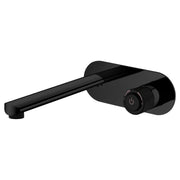 Payten Matte Black Push Wall Basin Mixer & Bath Spout - Acqua Bathrooms