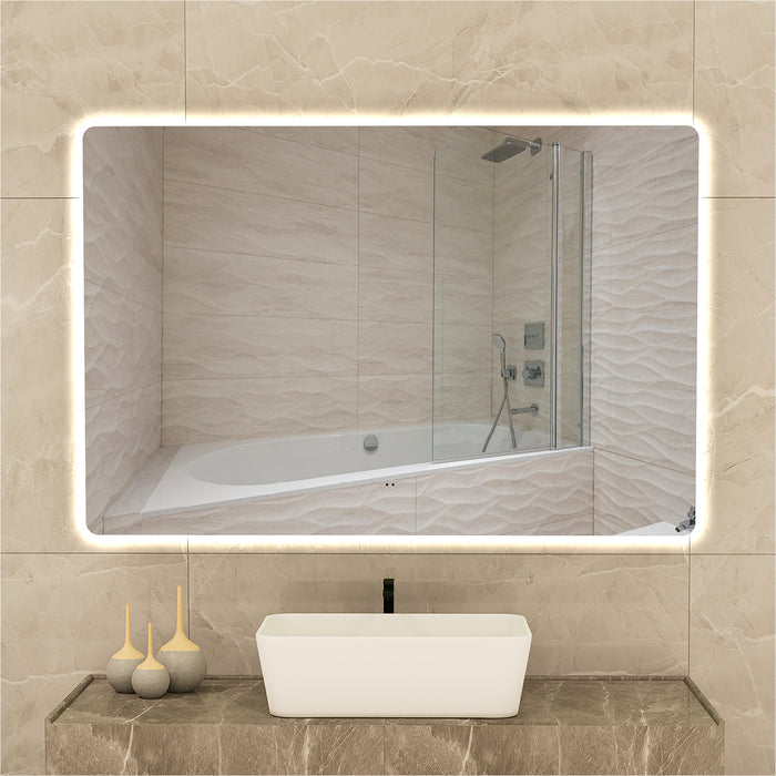 Sora Rectangle Touchless 1200 x 800 LED Mirror - Three Light Temperatures